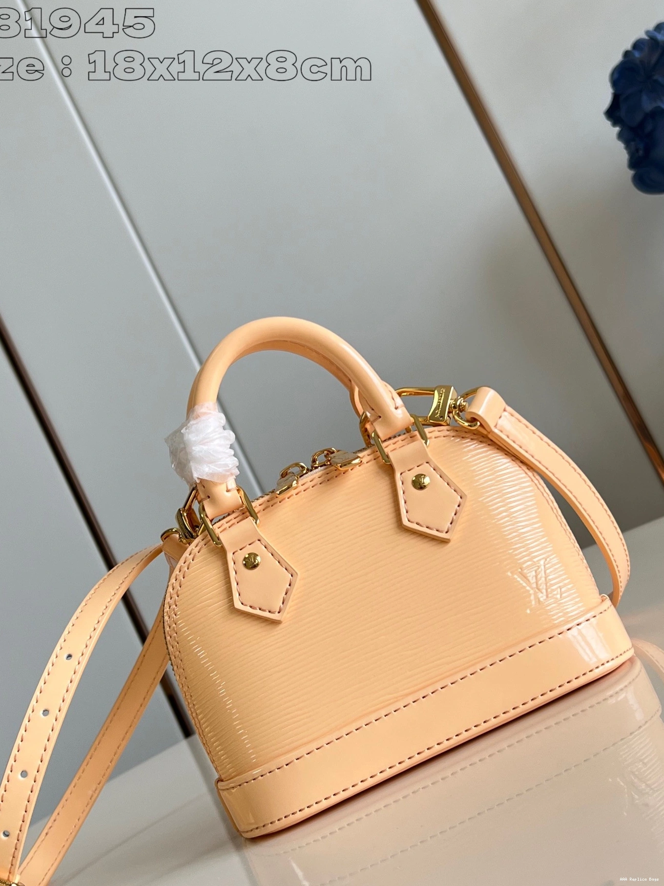 Aaa replica bags Nano Alma-18*12*8cm VUITTON LOUIS 0806